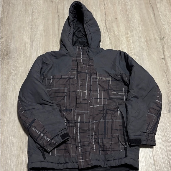 Columbia Charcoal and Chocolate Hooded Jacket - Picture 1 of 3